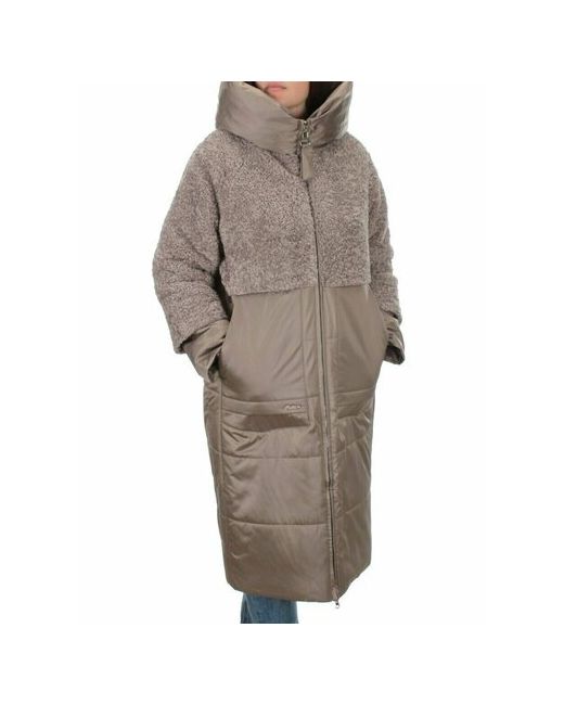 Не определен куртка зимняя силуэт свободный манжеты отделка мехом капюшон несъемный мех карманы подкладка стеганая внутренний карман размер 52