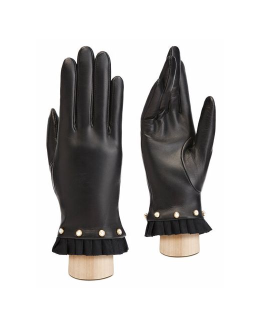 Eleganzza Перчатки демисезон/зима подкладка размер 7.5 черный