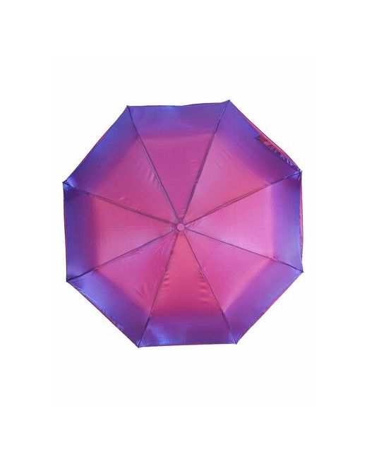 Diniya Зонт-трость полуавтомат 3 сложения купол 96 см. 8 спиц розовый