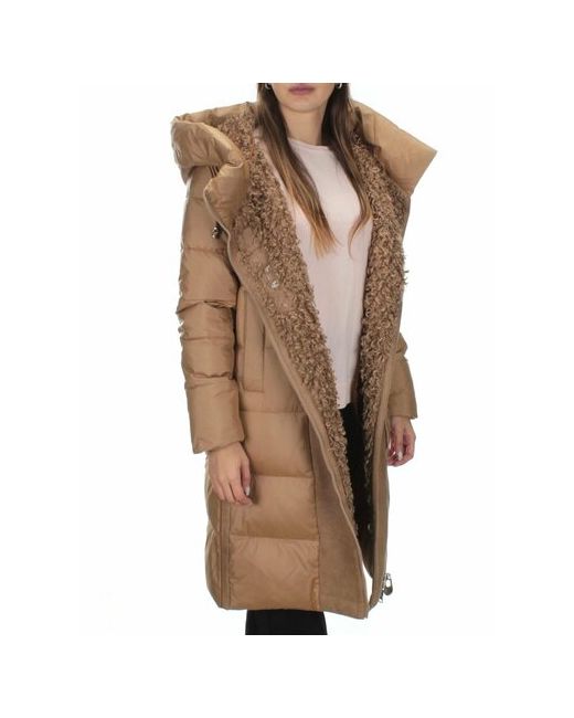 Не определен куртка зимняя силуэт прямой несъемный мех капюшон манжеты отделка мехом карманы ветрозащитная размер