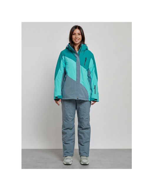 Mtforce Комплект с полукомбинезоном зимний силуэт прямой карманы карман для ски-пасса подкладка капюшон мембранный утепленный водонепроницаемый размер зеленый