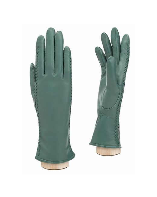 Eleganzza Перчатки зимние натуральная кожа подкладка размер зеленый