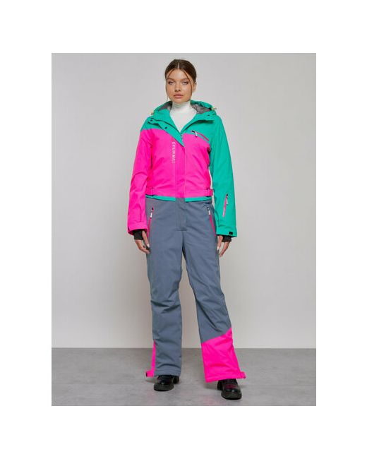 Mtforce Комплект с полукомбинезоном зимний силуэт прямой карманы карман для ски-пасса подкладка капюшон мембранный утепленный водонепроницаемый размер