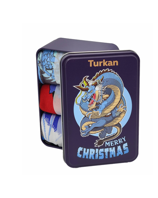 Turkan Носки унисекс 3 пары высокие на Новый год размер