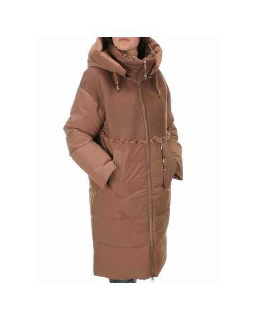 Не определен куртка зимняя средней длины силуэт свободный несъемный мех капюшон манжеты отделка мехом карманы ветрозащитная размер 50