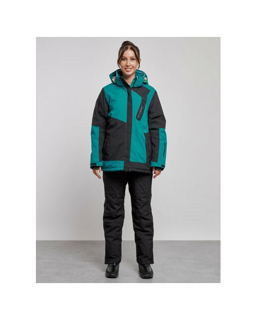 Mtforce Комплект с полукомбинезоном зимний силуэт прямой карманы карман для ски-пасса подкладка капюшон мембранный утепленный водонепроницаемый размер зеленый