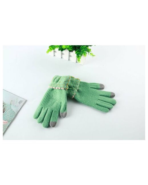 Croco Gifts Перчатки демисезон/зима размер универсальный зеленый