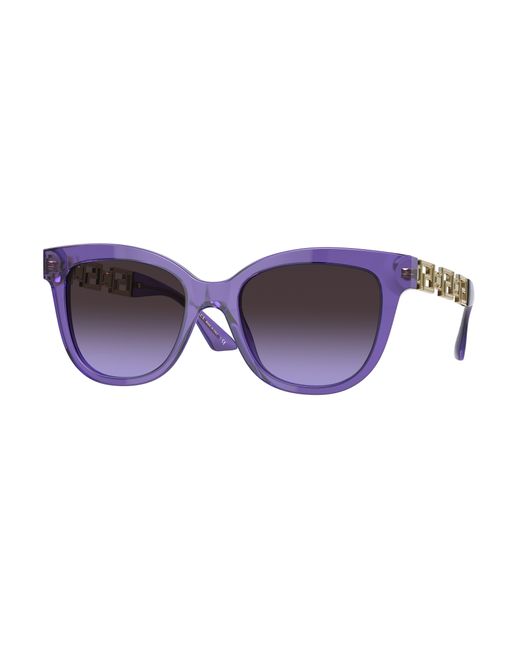 Versace Солнцезащитные очки кошачий глаз оправа градиентные с защитой от УФ для