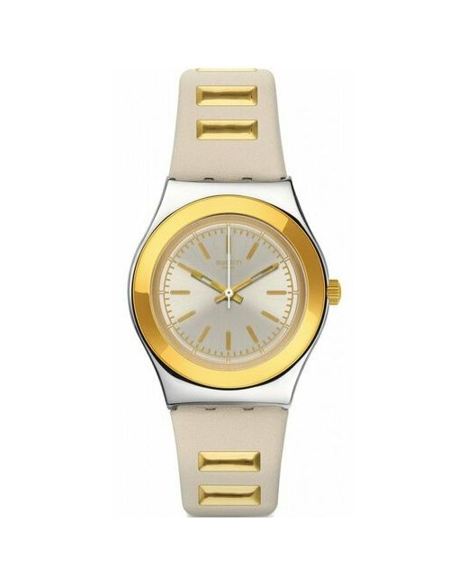 Swatch Наручные часы KARTING SPIRIT yls195. Оригинал от официального представителя. золотой белый