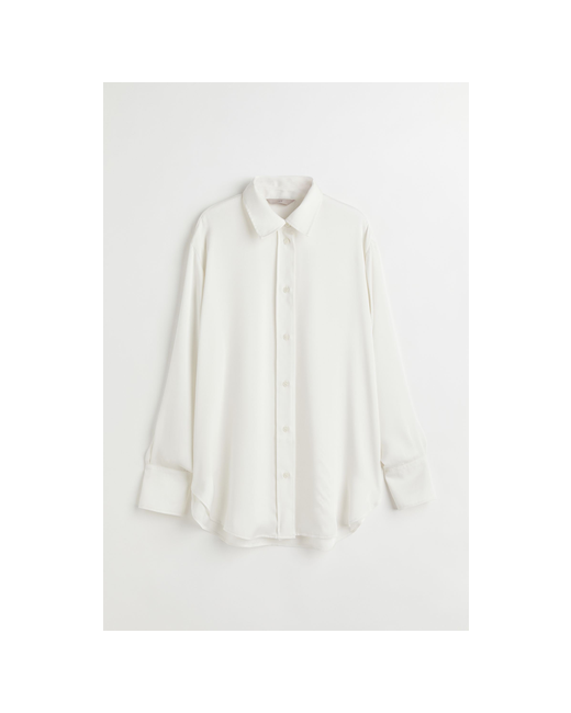 H & M Рубашка классический стиль длинный рукав однотонная размер