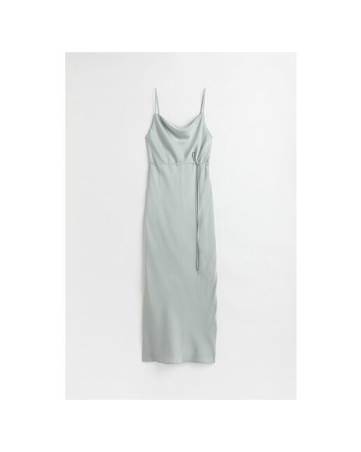 H & M Платье атлас вечернее прилегающее макси размер 46