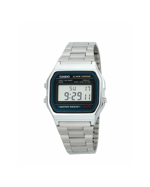 Casio Наручные часы Часы A158WA-1DF серебряный черный