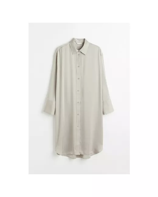 H & M Платье-рубашка повседневное миди размер