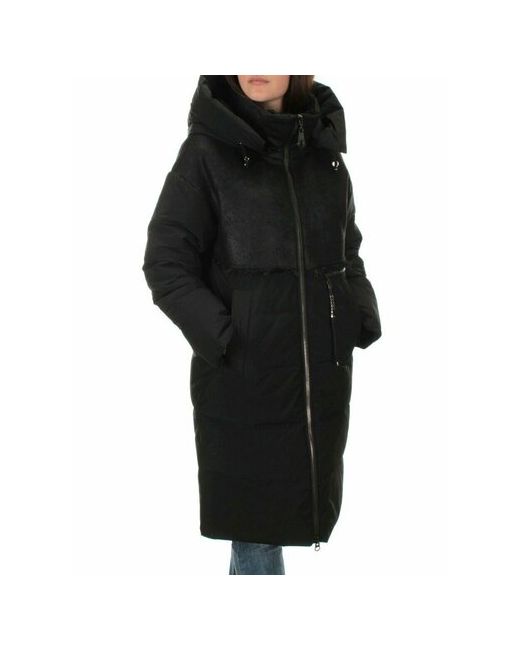 Не определен куртка зимняя средней длины силуэт свободный капюшон карманы отделка мехом ветрозащитная манжеты несъемный мех размер 50