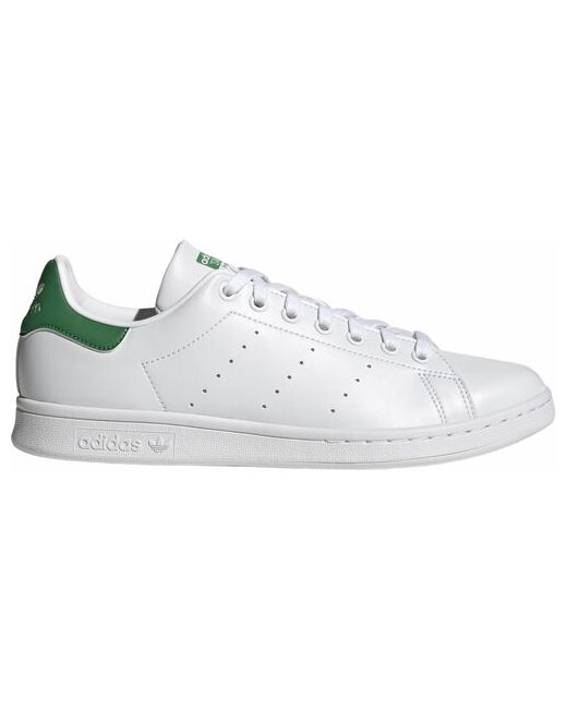 adidas Originals Кеды Stan Smith демисезон/лето повседневные перфорированные размер 10 UK белый зеленый