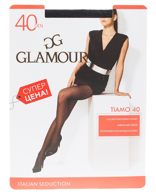 Glamour Колготки 40 den с шортиками размер
