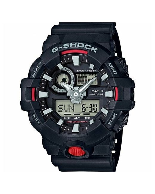 Casio Наручные часы Часы GA-700-1ADR красный черный