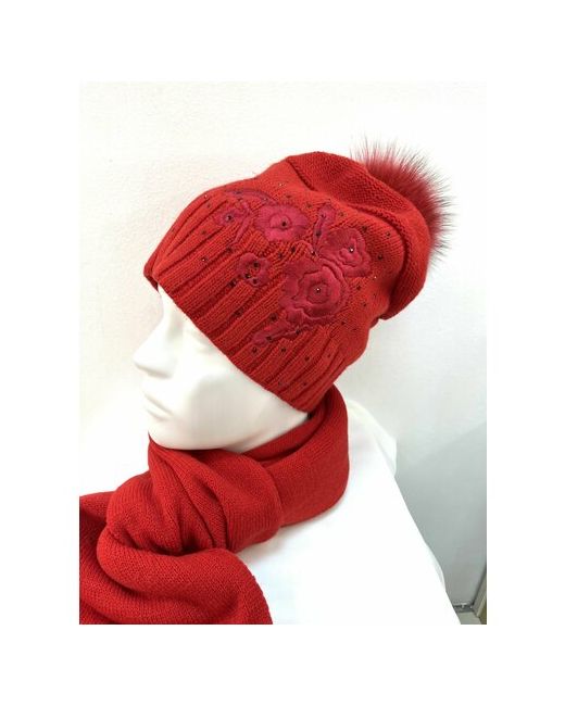 Forti Комплект шапка шарф зимний шерсть размер OneSize
