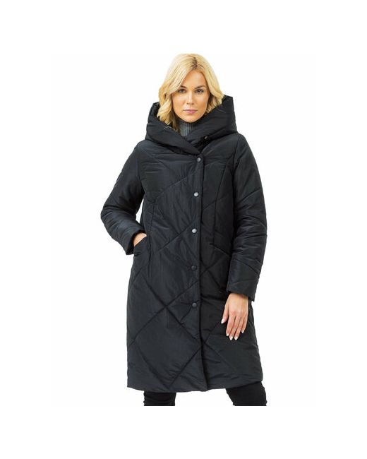 Nortfolk куртка демисезон/зима силуэт прямой ветрозащитная внутренний карман манжеты несъемный капюшон карманы ультралегкая стеганая размер 56