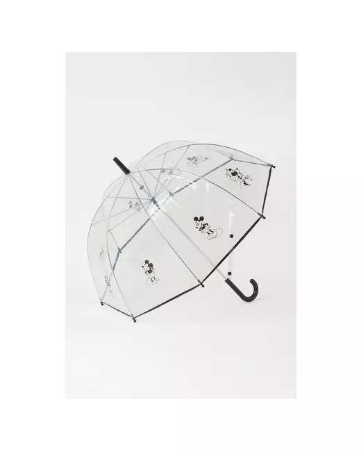 H & M Зонт-трость прозрачный бесцветный черный