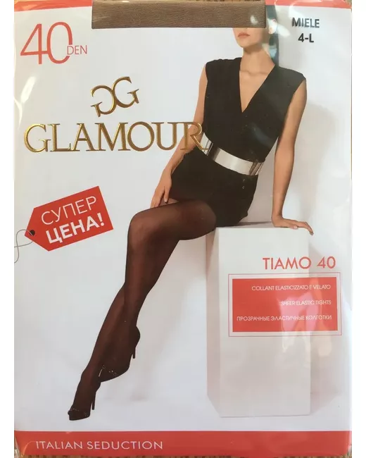 Glamour Колготки 40 den с шортиками размер