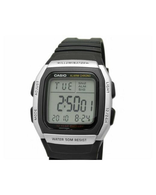 Casio Наручные часы W-96H-1A серый серебряный