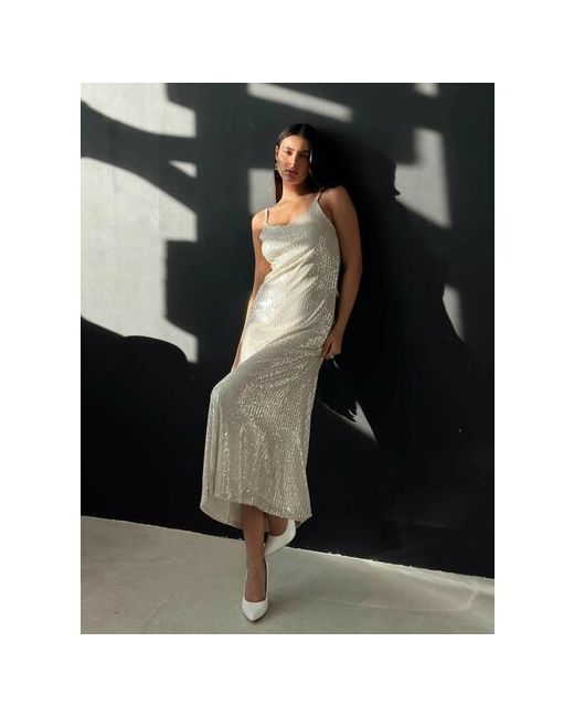 Matreshka Платье-комбинация полуприлегающее макси подкладка размер 42