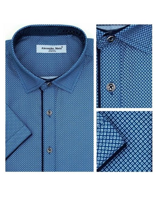 Alexander Matin Рубашка размер M синий