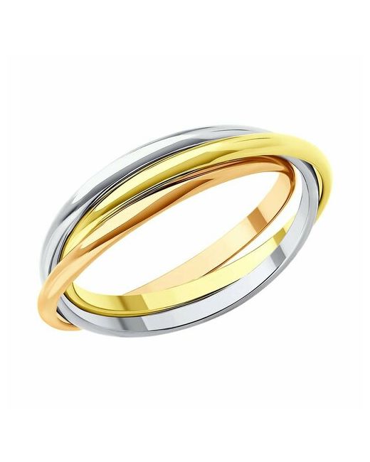 Diamant Кольцо комбинированное золото 585 проба размер 20