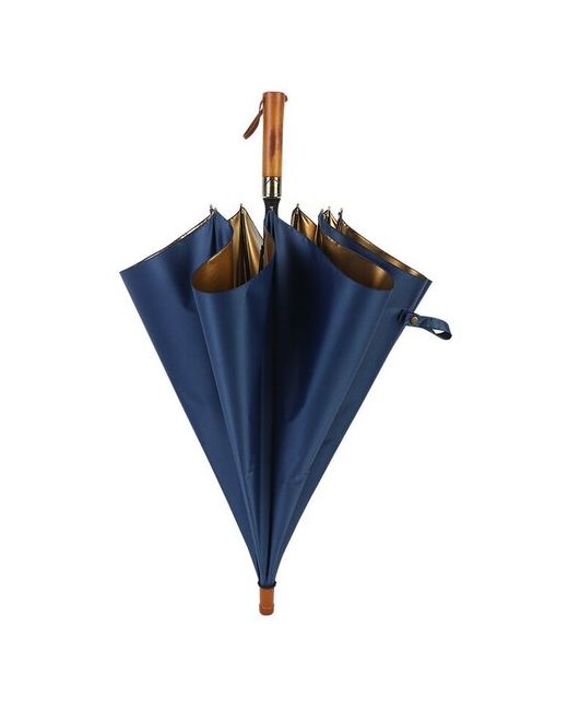 Скайтика Зонт-трость полуавтомат купол 120 см. 8 спиц деревянная ручка синий