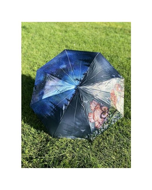 Galaxy Of Umbrellas Смарт-зонт полуавтомат 3 сложения купол 105 см. 8 спиц чехол в комплекте для зеленый