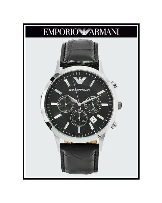 Emporio Armani Наручные часы Часы Мужские с черным циферблатом
