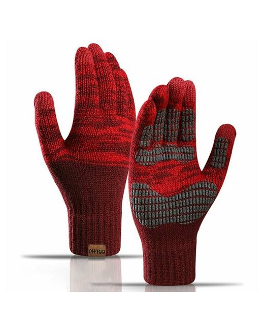 Grand Price Зимние вязаные перчатки для работы с сенсорным экраном Y0046 темно-