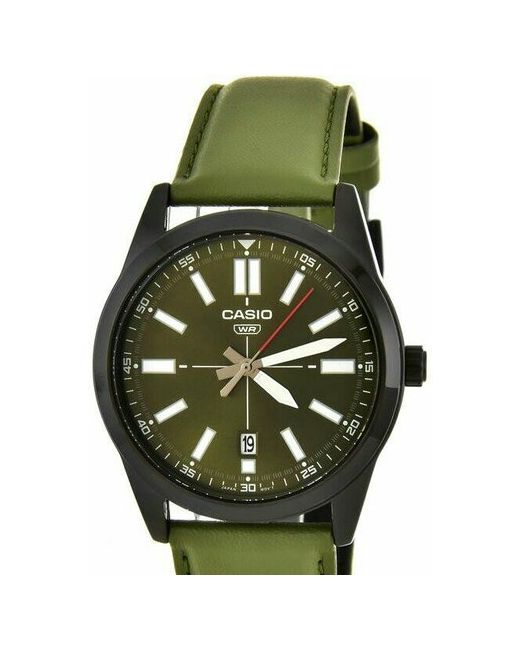 Casio Наручные часы Часы MTP-VD02BL-3E черный зеленый