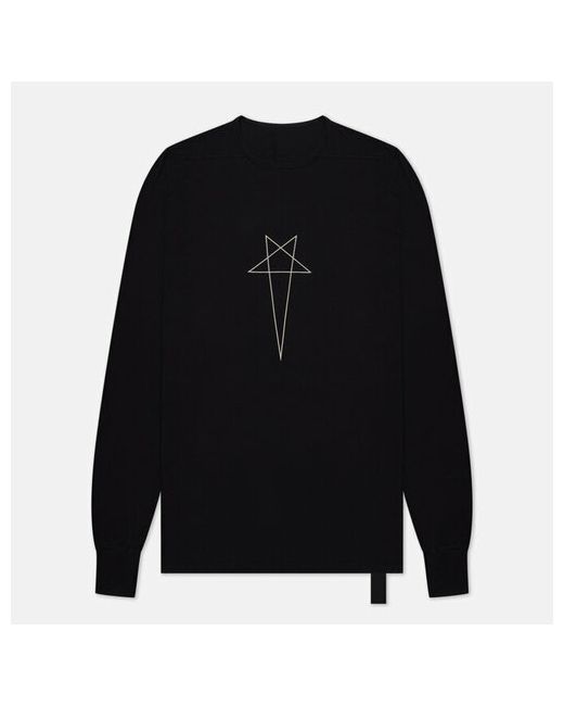 Rick Owens Лонгслив luxor level t pentagram logo хлопок размер
