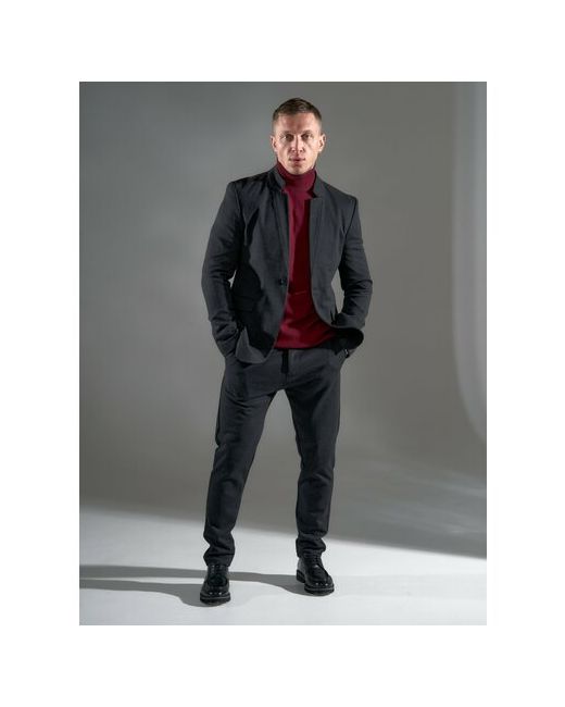 Melskos Костюм пиджак и брюки классический стиль полуприлегающий силуэт размер 50