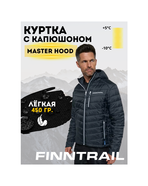 Finntrail куртка силуэт прямой капюшон размер