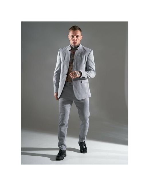 Melskos Костюм пиджак и брюки классический стиль полуприлегающий силуэт размер 56