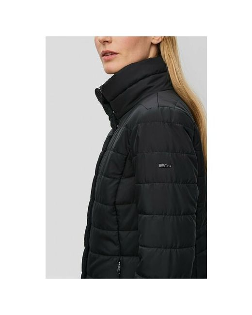 Baon куртка демисезон/лето средней длины силуэт полуприлегающий водонепроницаемая карманы ветрозащитная без капюшона размер 44 черный