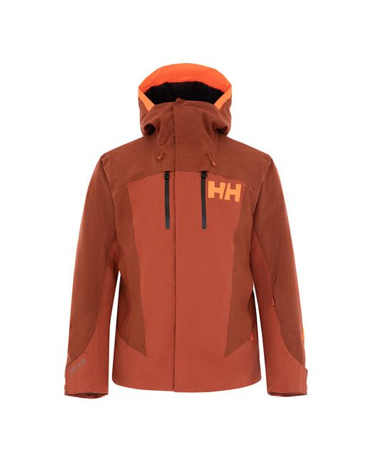 Helly Hansen Куртка средней длины снегозащитная юбка карманы влагоотводящая вентиляция мембранная внутренние карман для ски-пасса размер желтый