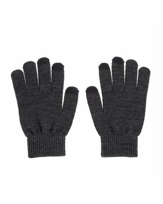 Grand Price Зимние вязаные перчатки для работы с сенсорным экраном темно-