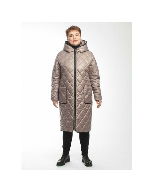 Modetta-style Пальто демисезонное силуэт свободный удлиненное размер 56
