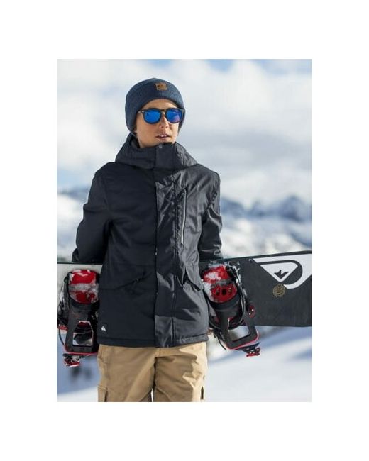 Quiksilver Куртка для сноубординга силуэт прямой несъемный капюшон внутренние карманы регулируемый герметичные швы размер XL/16