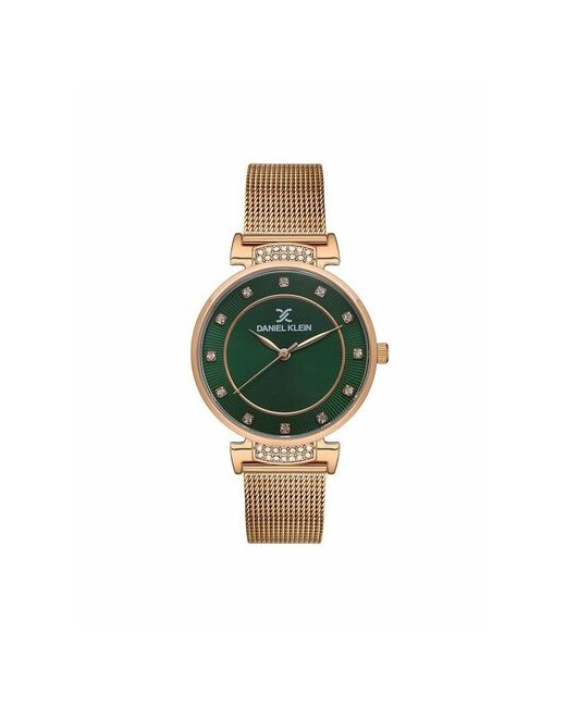 Daniel klein Наручные часы Часы наручные DK13437-5 Гарантия 1 год зеленый золотой