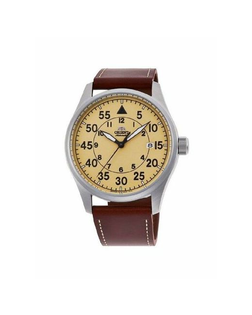 Orient Наручные часы Часы наручные RA-AC0H04Y10B Гарантия 2 года коричневый желтый