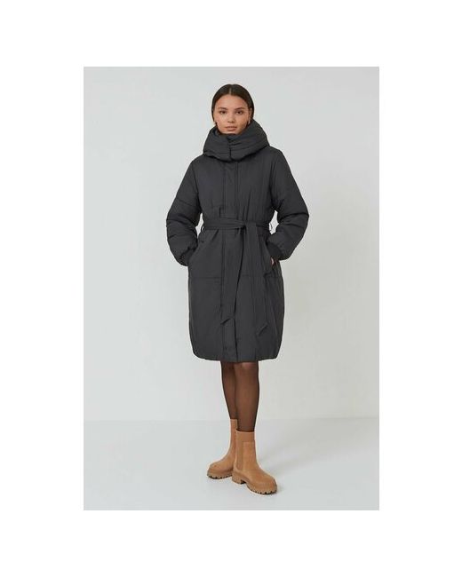 Baon куртка демисезон/зима силуэт прямой стрейч водонепроницаемая ветрозащитная карманы манжеты капюшон быстросохнущая вентиляция размер 50 черный