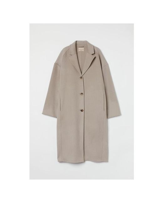 H & M Пальто шерсть оверсайз удлиненное размер