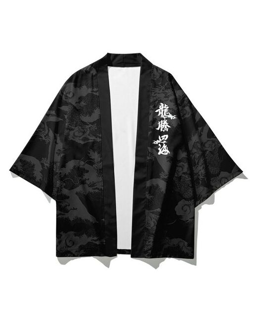 Vlasov Карнавальные костюмы кардиган шелковый оверсайз кимоно накидка хаори аниме японский стиль Размер 160-175