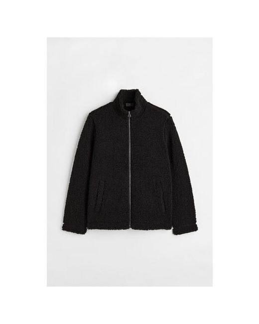 H & M куртка демисезонная силуэт прямой без капюшона карманы размер черный