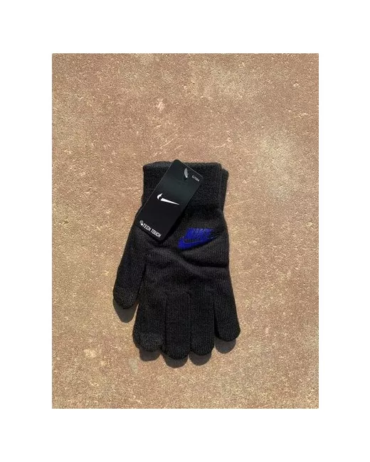Nike Перчатки сенсорные синий черный